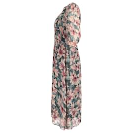 Ba&Sh-Ba&Sh Betty Midi Dress in Floral Print Viscose-Other,Python print