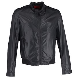 Hugo Boss Bomber Jacket in Black Nylon Black