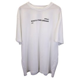 Off White Camiseta Off-White Spiral Opposite de algodón blanco Blanco