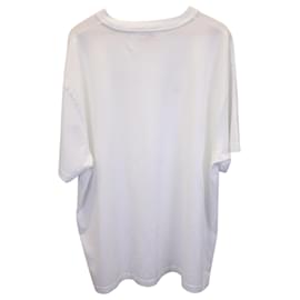 Off White-Off-White Spiral Opposite T-shirt in White Cotton-White