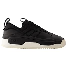 Y3-Rivalry Sneakers - Y-3 - Leather - Black/white-Black