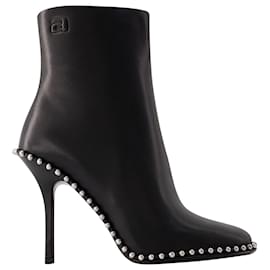 Alexander Wang-Nova 105 Ankle Boots- Alexander Wang - Leather - Black-Black