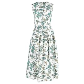 Victoria Beckham-Victoria Victoria Beckham Midi Dress in Floral Print Polyester-Other,Python print