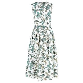 Victoria Victoria Beckham Midikleid aus Polyester mit Blumendruck Andere Python drucken