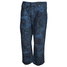 Vaqueros anchos con estampado Dior Toile de algodón azul Azul
