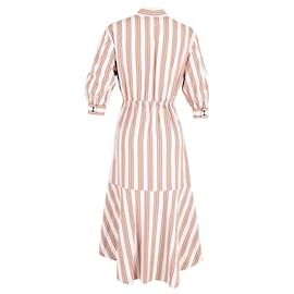 Ba&Sh-Ba&Sh Nastasia Ruffled Striped Wrap Dress In Multicolor Viscose-Other