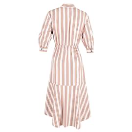 Ba&Sh-Ba&Sh Nastasia Ruffled Striped Wrap Dress In Multicolor Viscose-Other