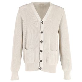 Burberry-Cardigan mit Knöpfen aus beiger Baumwolle Braun Beige