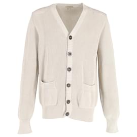 Burberry-Burberry-Cardigan mit Knöpfen aus beiger Baumwolle-Beige