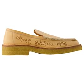 Acne-Bedeal M Loafers - Acne Studios - Leather - Beige-Beige
