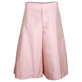 Marni-Marni Wide Leg Culottes in Pink Cotton-Other