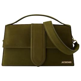 Jacquemus-Le Bambinou Bag - Jacquemus - Leather - Khaki Foncé-Green,Khaki