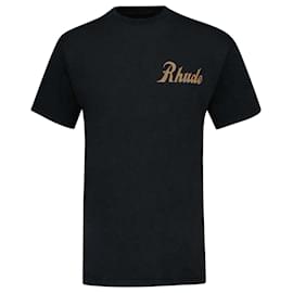 Autre Marque-Sales And Service T-Shirt - Rhude - Cotton - Black-Black