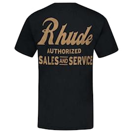 Autre Marque-Camiseta Vendas e Serviços - Rhude - Algodão - Preto-Preto