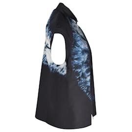 Dior-Camicia a maniche corte Christian Dior Tie-Dye in cotone blu navy-Blu,Blu navy