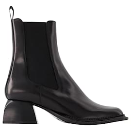 Autre Marque-Bulla Nellie Ankle Boots - Nodaleto - Leather - Black-Black
