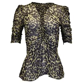 Isabel Marant Etoile-Blusa Isabel Marant Étoile Caja in viscosa animalier-Altro,Stampa python