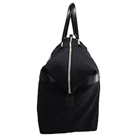 Saint Laurent-Saint Laurent City Große Einkaufstasche mit Reißverschluss aus schwarzem Canvas-Schwarz