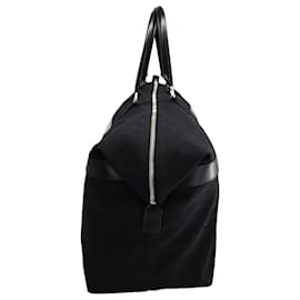 Saint Laurent-Bolso tote grande con cremallera Saint Laurent City en lona negra-Negro