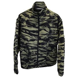 Alexander Wang Printed Front-Zip Jacket in Multicolor Cotton Other