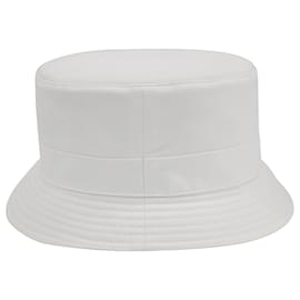Hermès-Hermes Chapeau James Bucket Hat en coton blanc-Blanc