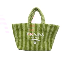 Prada-PRADA  Handbags T.  Wicker-Orange