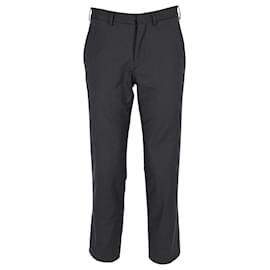 Prada-Prada Tailored Trousers in Dark Grey Viscose-Grey
