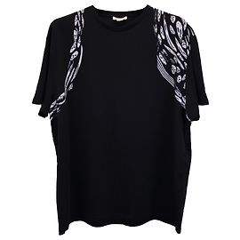 T-shirt Alexander McQueen Harness Skull in cotone Nero Altro
