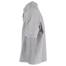 Balenciaga-Balenciaga Turn Logo T-Shirt in Grey Cotton-Grey