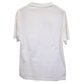 Palm Angels-Palm Angels London Sprayed T-shirt in White Cotton-Other