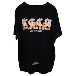 Amiri-Amiri sizeCW bedrucktes T-Shirt aus schwarzer Baumwolle-Schwarz