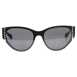 Chanel-Chanel Óculos de sol pretos com olho de gato-Preto