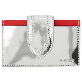 Jacquemus-Bimbino Cardholder - Jacquemus - Leather - Silver-Silvery,Metallic