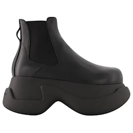 Marni-Chunky Chelsea Boots - Marni - Leather - Black-Black