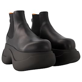 Marni-Chunky Chelsea Boots - Marni - Leather - Black-Black