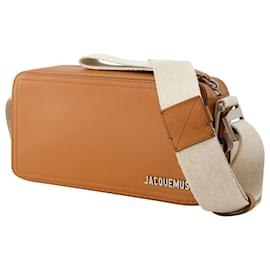 Jacquemus-Bolsa Horizontal Le Cuerda - Jacquemus - Couro - Castanho Claro 2-Marrom