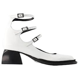 Autre Marque-Sapatos Bulla London - Nodaleto - Couro - Branco-Branco
