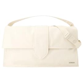 Jacquemus-Le Bambino De Voyage Bag - Jacquemus - Leather - Off White-Beige