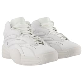 Alexander Wang-Aw Hoop Sneakers - Alexander Wang - Leather - White-White