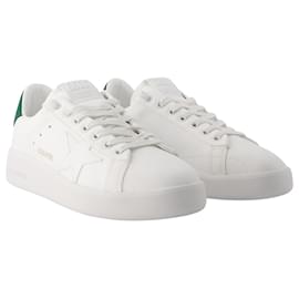 Golden Goose Deluxe Brand-Pure Star Sneakers - Golden Goose - Leather - White/Green-White