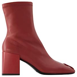 Courreges-Heritage Boots - Courreges - Leather - Burgundy-Red,Dark red