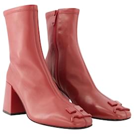 Courreges-Heritage Boots - Courreges - Leather - Burgundy-Red,Dark red