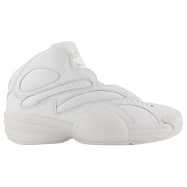 Alexander Wang-Aw Hoop Sneakers - Alexander Wang - Leather - White-White