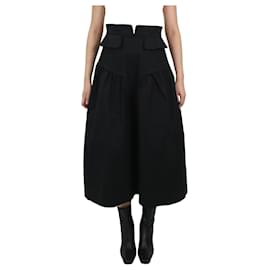 Ulla Johnson-Black pocket midi skirt - size US 4-Black