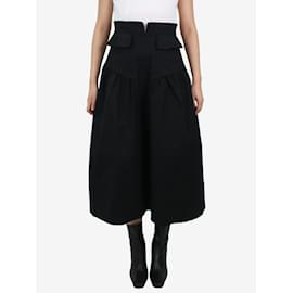 Ulla Johnson-Black pocket midi skirt - size US 4-Black