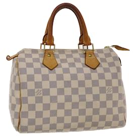 Louis Vuitton-Louis Vuitton Damier Azur Speedy 25 Bolsa de mão N41534 Autenticação de LV 48832-Outro