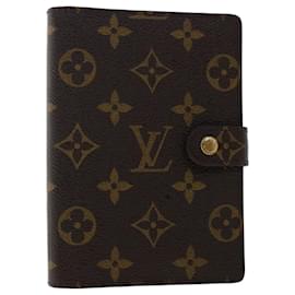 Louis Vuitton-LOUIS VUITTON Monogram Agenda PM Day Planner Cover R20005 LV Auth 49189-Monograma
