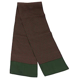 Hermès-HERMES Scarf Silk Green Auth ar10008-Green