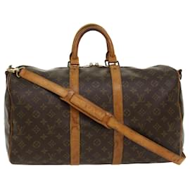 Louis Vuitton-Louis Vuitton Monogram Keepall Bandouliere 45 Boston Bag M.41418 LV Auth 48635-Monogramm