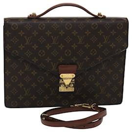 Louis Vuitton-LOUIS VUITTON Monogram Porte Documents Bandouliere Bag 2way M53338 auth 48861-Monogram